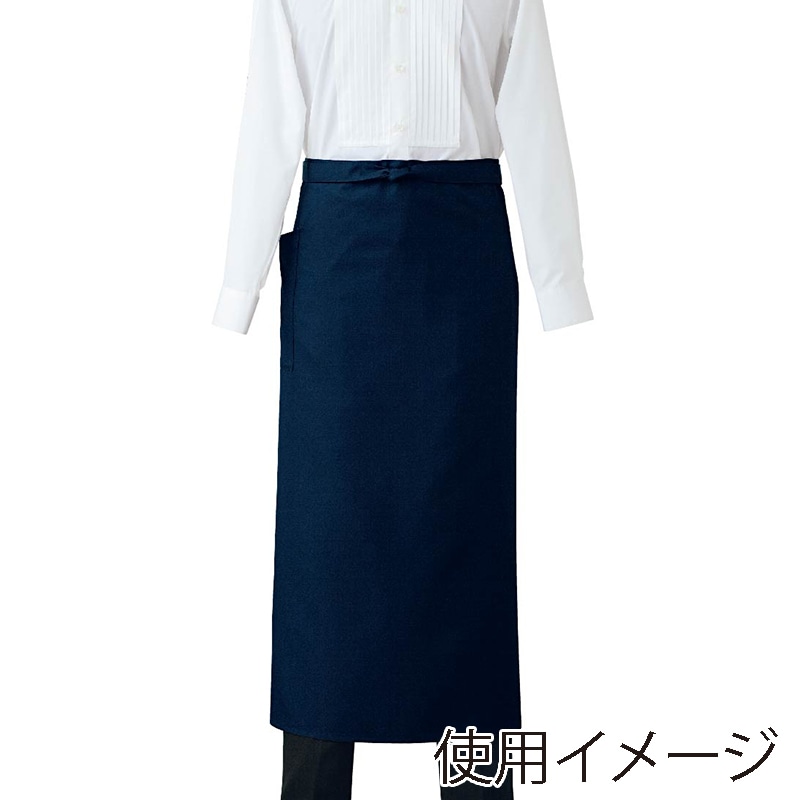 セブンユニフォーム ソムリエエプロン　男女兼用 フリーサイズ　ネイビー CT2569-1　1枚（ご注文単位1枚）【直送品】