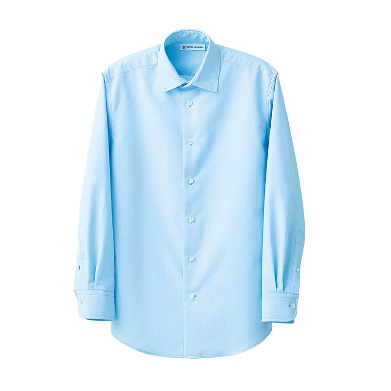 セブンユニフォーム シャツ 男性用 長袖 3L サックス CH4488-1 1枚(ご注文単位1枚)【直送品】