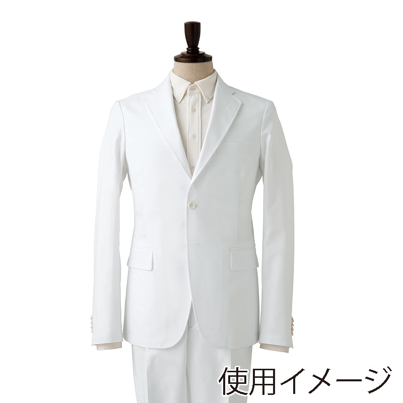 セブンユニフォーム ジャケット 男性用 M ホワイト DD2764-0 1枚(ご注文単位1枚)【直送品】