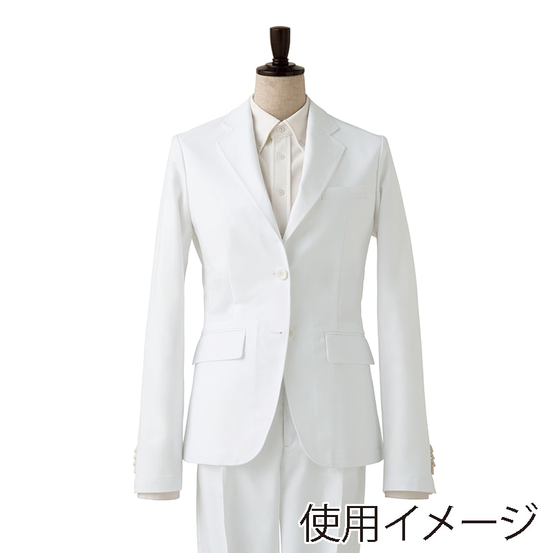 セブンユニフォーム ジャケット　女性用 11号　ホワイト DD2765-0　1枚（ご注文単位1枚）【直送品】