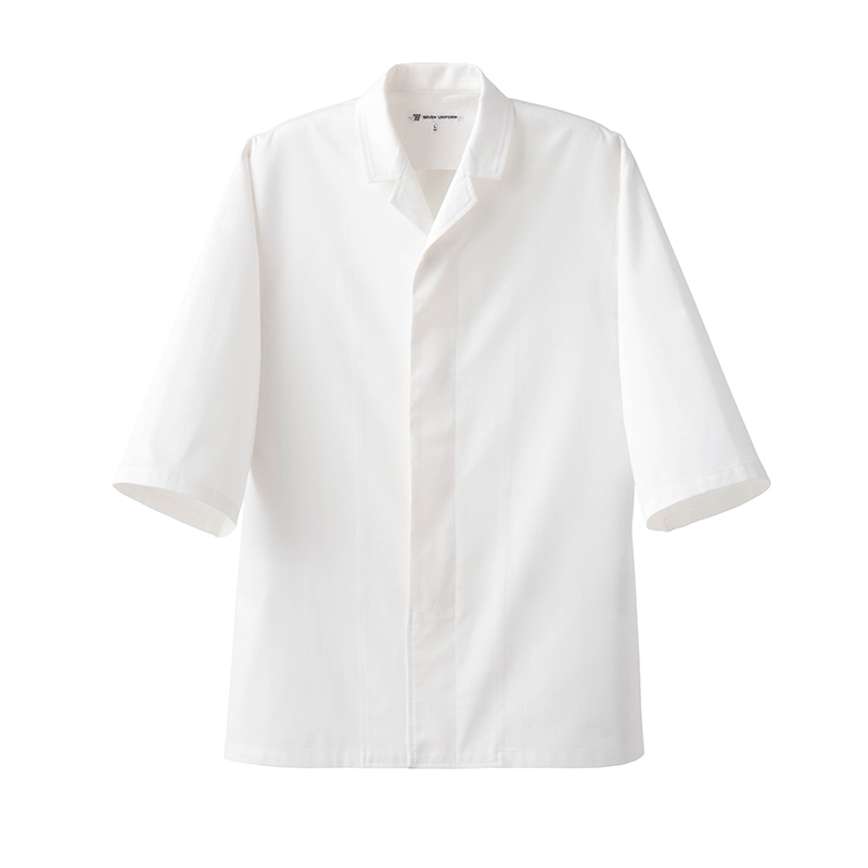 セブンユニフォーム コート 男女兼用 6分袖 M 晒 QA7339-0 1枚(ご注文単位1枚)【直送品】
