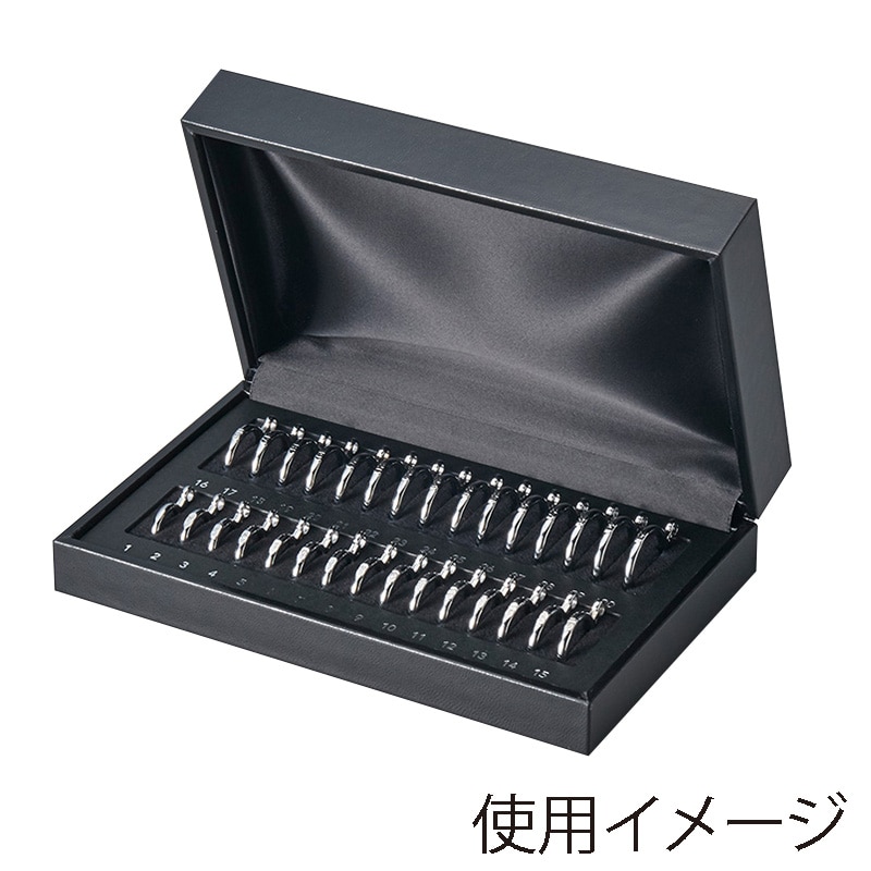 原口 リングゲージ収納ボックス 黒 RG333 1個（ご注文単位1個）【直送品】