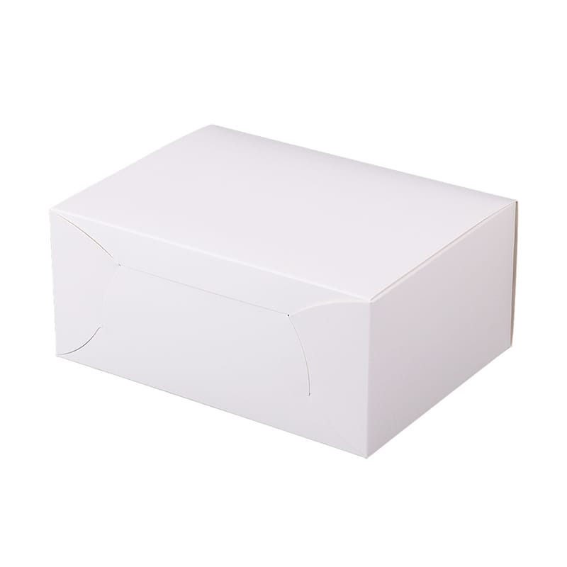 パッケージ中澤 洋生ケーキ函 105白折 No.8 A10450 200枚/袋(ご注文単位1袋)【直送品】