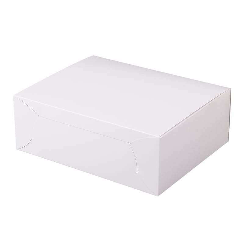 パッケージ中澤 洋生ケーキ函 105白折 No.10 A10470 200枚/袋(ご注文単位1袋)【直送品】