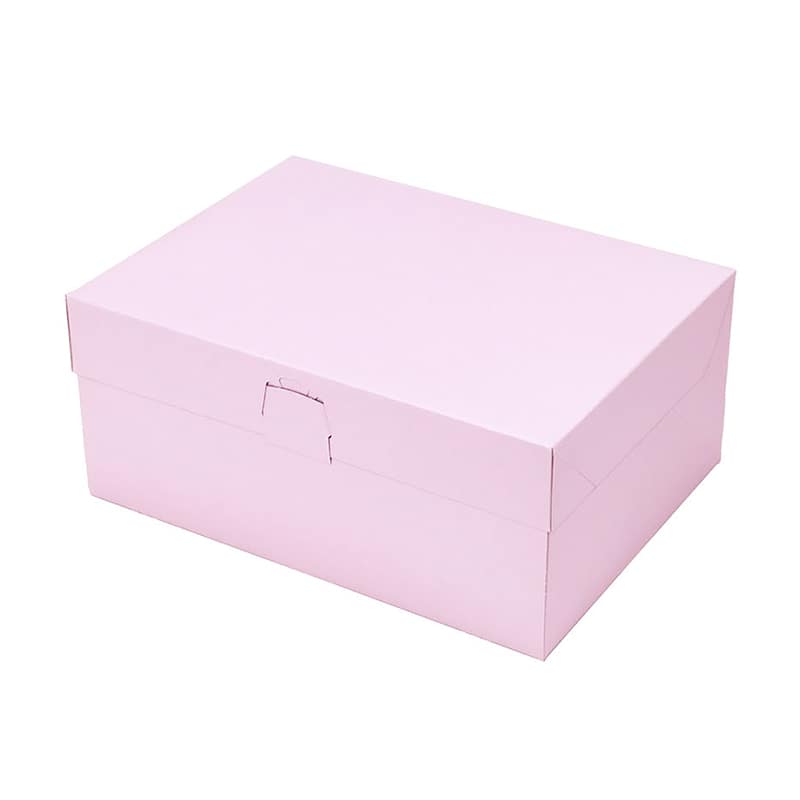 パッケージ中澤 洋生ケーキ函 ロックBOX105 ピンク 6×8 A50450 200枚/袋（ご注文単位1袋）【直送品】