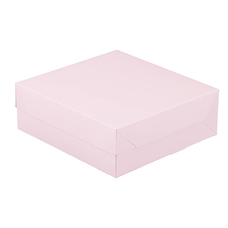パッケージ中澤 洋生ケーキ函 ロックBOX65 ピンク 185 A60530 200枚/袋（ご注文単位1袋）【直送品】