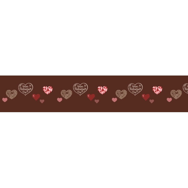アルファ ビニール幕 60cm×50m チョコバレンタイン PA7-0548 1本（ご注文単位1本）【直送品】