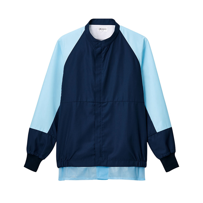 サーヴォ 男女兼用 長袖ジャンパー SS ネイビー×アイスブルー SZ360-NB 1枚(ご注文単位1枚)【直送品】