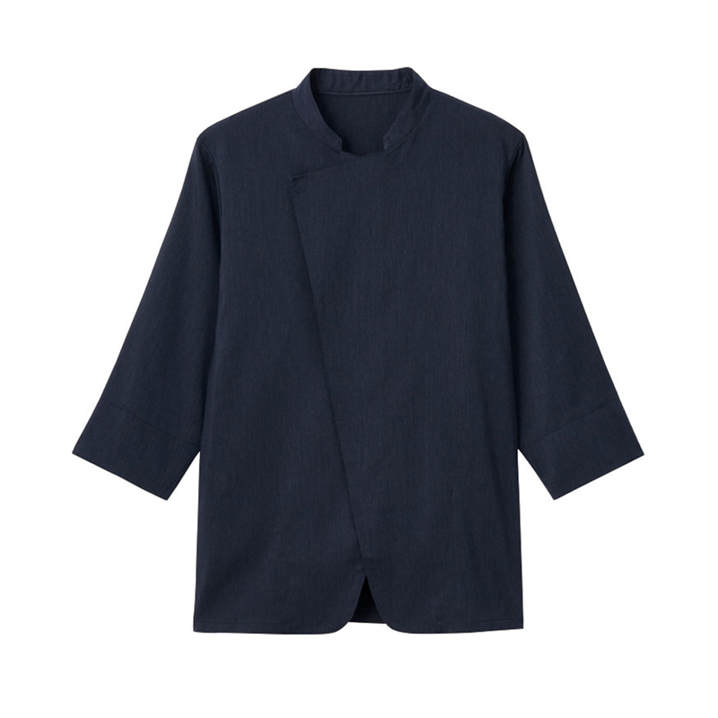 サーヴォ 男女兼用 ショップコート 七分袖 SS ネイビー LW0902-K3 1枚(ご注文単位1枚)【直送品】