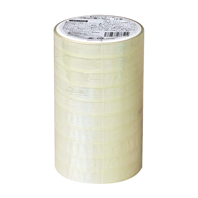 ラクスフォート セロハンテープ 18mm×35m 芯76mm OTS-CT1835 10巻/パック（ご注文単位30パック）【直送品】
