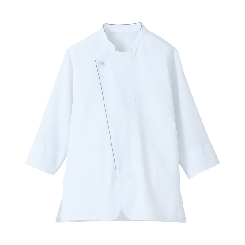 サーヴォ 男女兼用 ショップコート 七分袖 3L ホワイト×グレー LW0901-B2 1枚(ご注文単位1枚)【直送品】