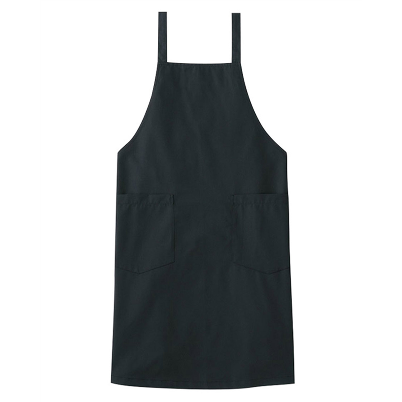 サーヴォ 男女兼用 エプロン 胸当て F ブラック A1774 1枚(ご注文単位1枚)【直送品】
