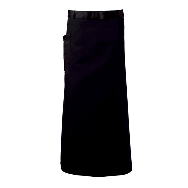 サーヴォ 男女兼用 エプロン ロング丈 F ブラック CA1639 1枚(ご注文単位1枚)【直送品】