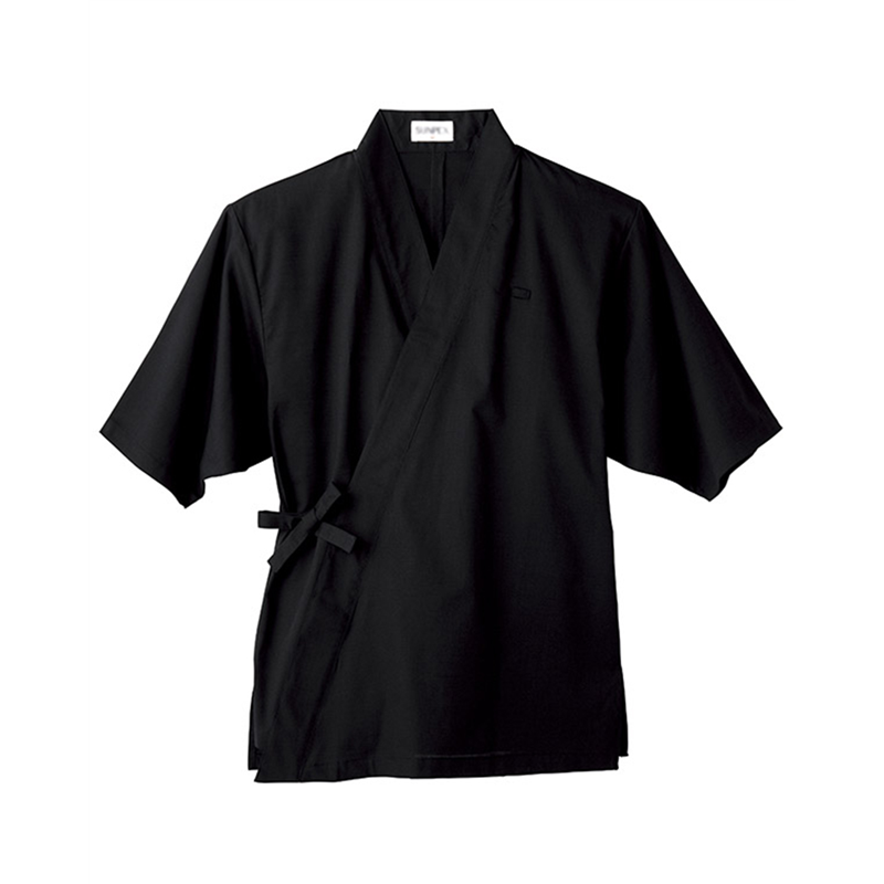 サーヴォ 男女兼用 作務衣 上衣 3L ブラック H2094 1枚（ご注文単位1枚）【直送品】