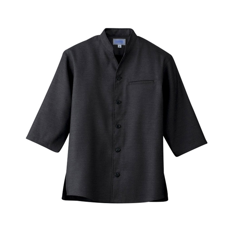 サーヴォ 男女兼用 ショップコート 七分袖 LL ブラック JT1208 1枚（ご注文単位1枚）【直送品】