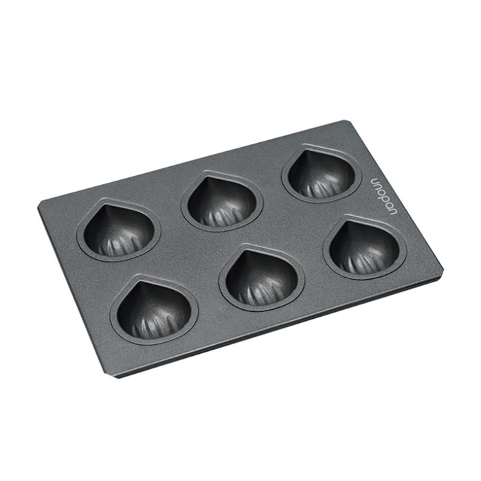 SAN NENG BAKE WARE 型天板 マロン型 6連 UN11014 1個(ご注文単位1個)【直送品】