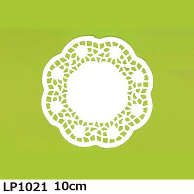 アームカンパニー レースペーパー レースドイリーローズ 10cm LP1021 1パック（ご注文単位5パック）【直送品】
