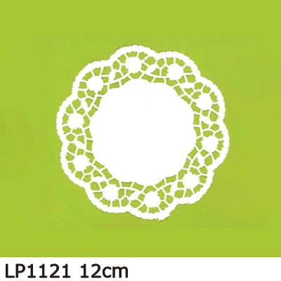 アームカンパニー レースペーパー レースドイリーローズ 12cm LP1121 1パック（ご注文単位5パック）【直送品】