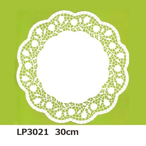 アームカンパニー レースペーパー レースドイリーローズ 30cm LP3021 1パック（ご注文単位5パック）【直送品】