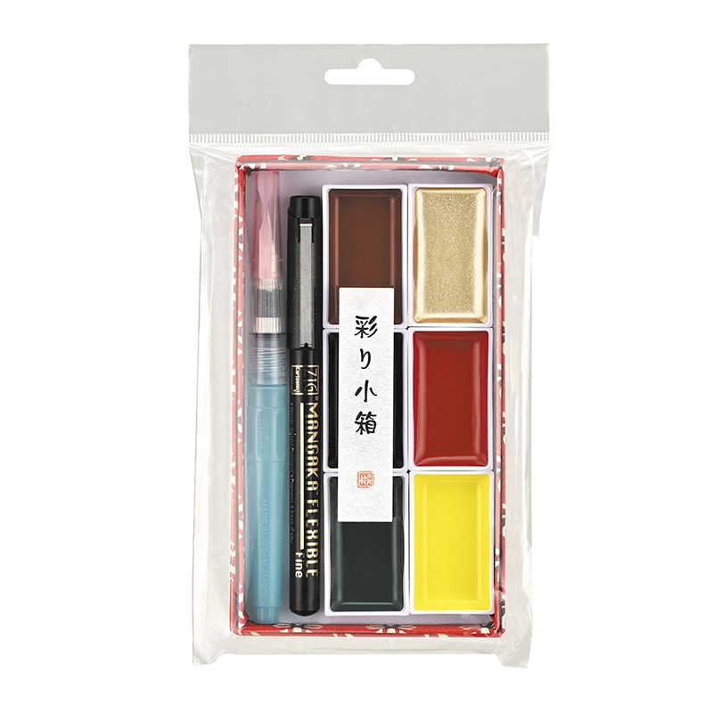 呉竹 スケッチ用品 彩り小箱 6色 MC23-1 1個(ご注文単位1個)【直送品】