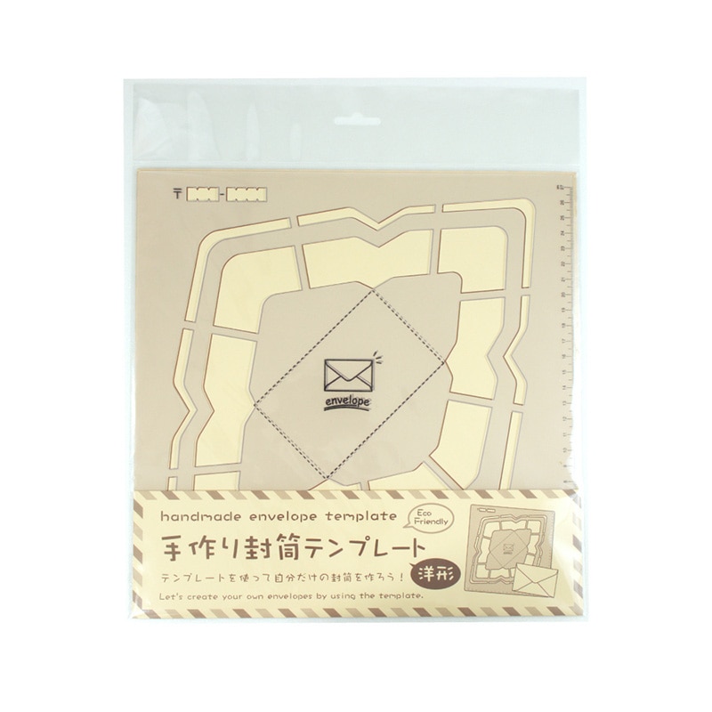 呉竹 手作り封筒テンプレート 洋形 SBTP12-19 1冊(ご注文単位3冊)【直送品】