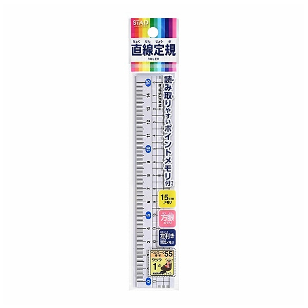 クツワ メタクリル直線定規 15cm HSS151 1個（ご注文単位10個）【直送品】