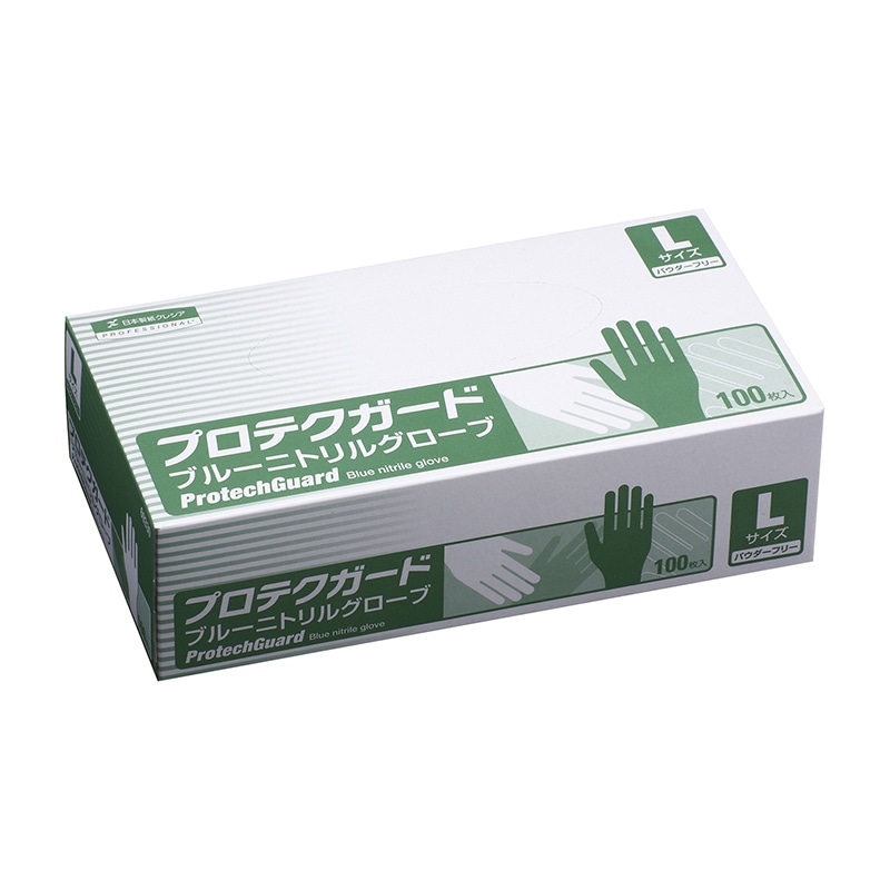 プロテクガード ブルーニトリルグローブ 69331 L 100枚入 10個/箱(ご注文単位1箱)【直送品】