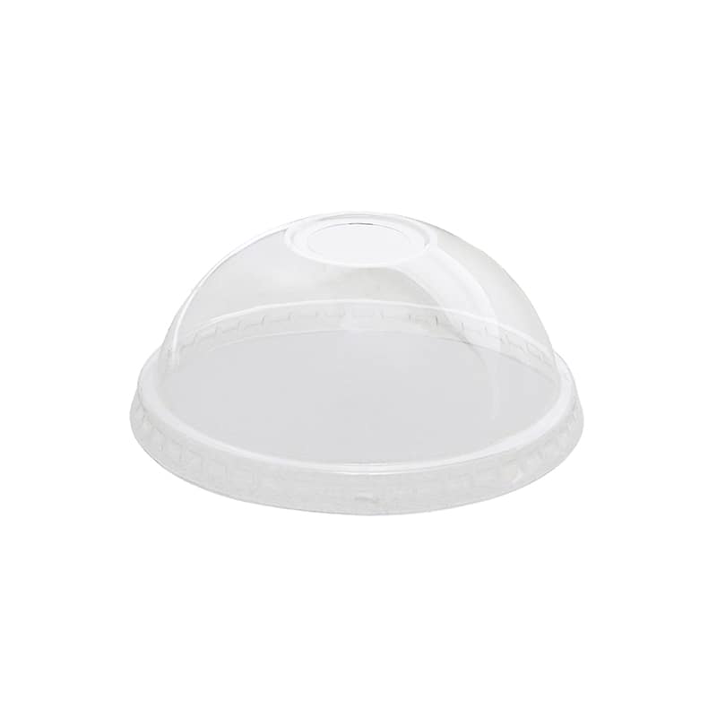HEIKO 透明PPカップ ドーム蓋 口径95mm用 穴付 50個/袋