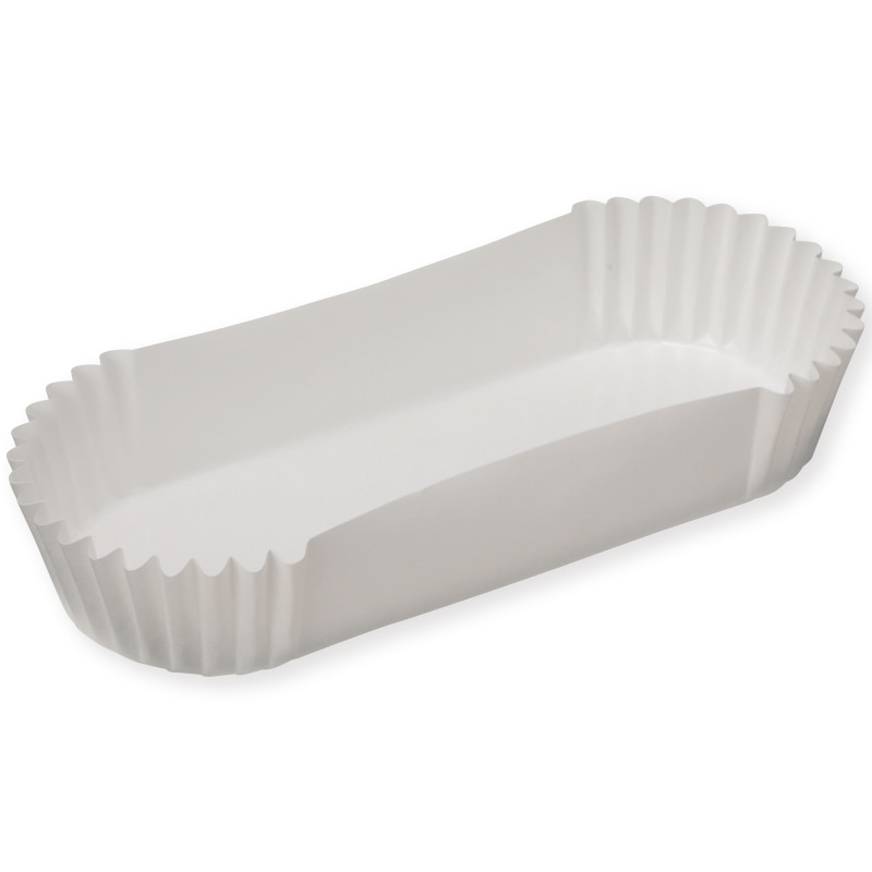製菓資材 ペットカップ 小判型 130×50×25 純白 300枚/パック