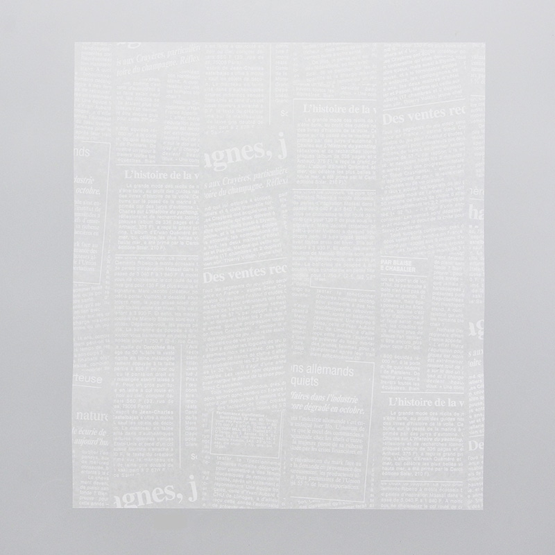 HEIKO ワックスペーパー ニュースレター白 218×250mm 100枚/個