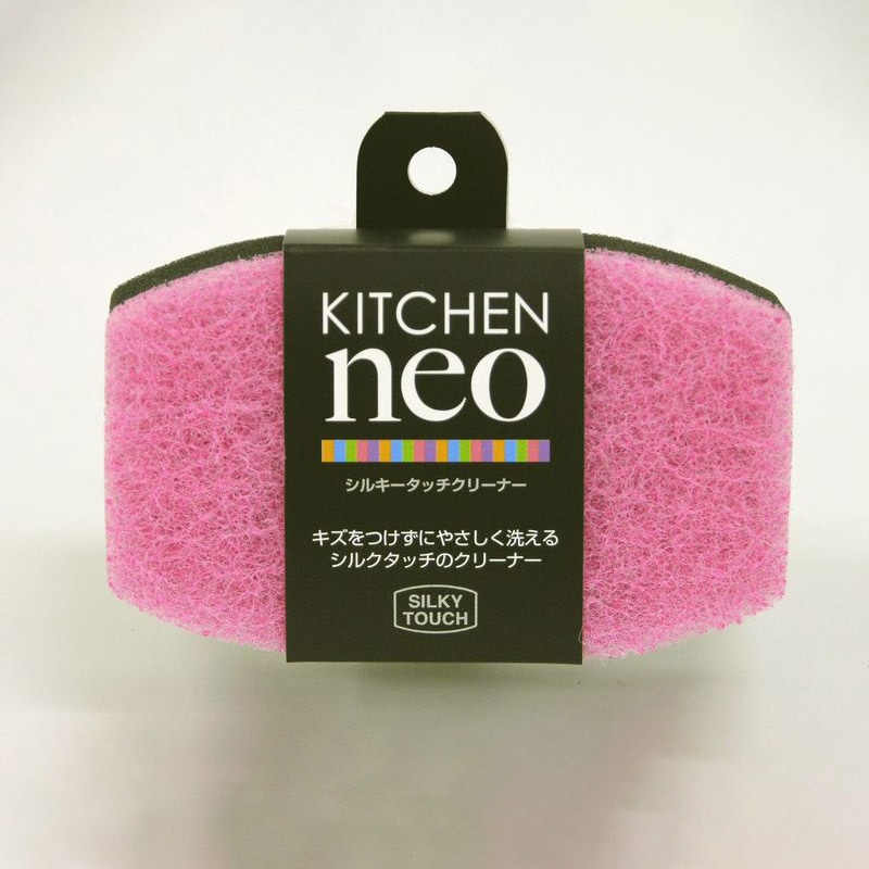 東和産業 KITCHIEN neo シルキータッチクリーナー ピンク 1個(ご注文単位10個)【直送品】