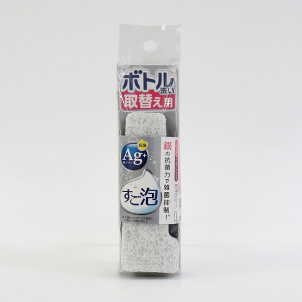 東和産業 すご泡Ag+抗菌ボトル洗い 取替え用 ホワイト 1個(ご注文単位10個)【直送品】