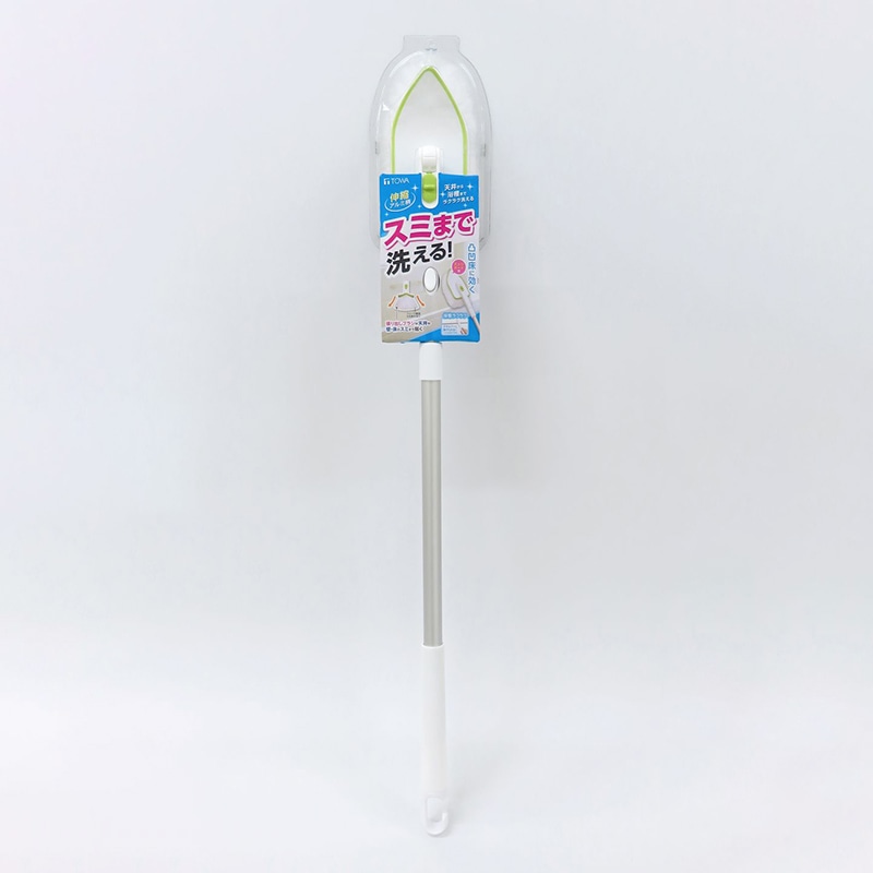 東和産業 伸縮アルミ柄バスブラシ ロング 1個(ご注文単位20個)【直送品】