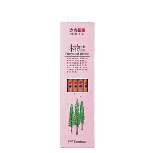 CV-REAVP 赤青鉛筆 木物語 (丸軸) 1ダース (ご注文単位1ダース)【直送品】
