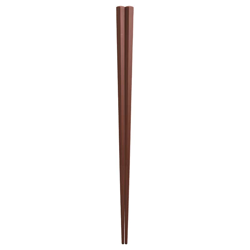 やなぎプロダクツ PBT業務用箸 23cm　ダークブラウン　50膳 JA-026 1袋（ご注文単位10袋）【直送品】