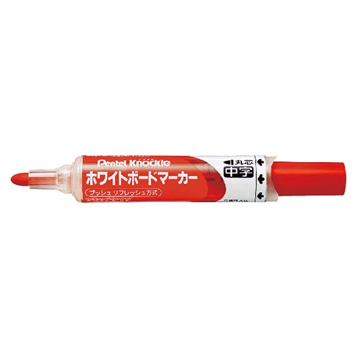 EMWLM-B アカ YES ノックル 丸 中字 赤 1本 (ご注文単位1本)【直送品】