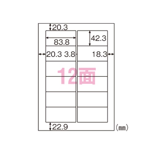 FSCOP861 環境に配慮したタック 12面 1パック (ご注文単位1パック)【直送品】