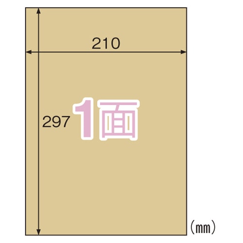 OPC862 クラフト紙ラベルライト 全面 20シート/パック (ご注文単位1パック)【直送品】