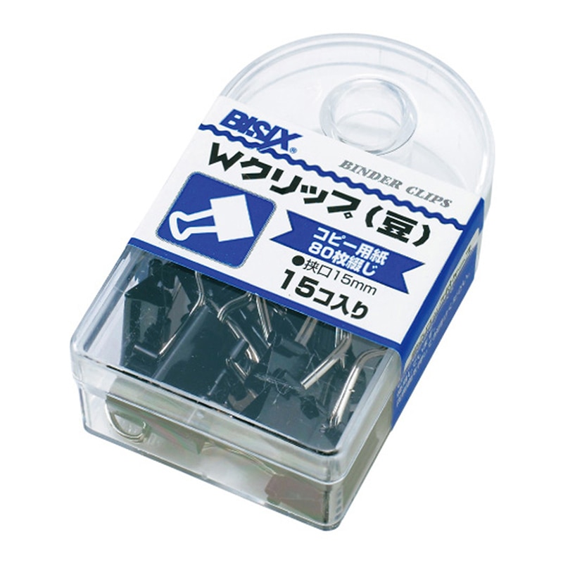 ミツヤ Wクリップ 豆 15個箱入 BX1-71-150 1個（ご注文単位5個）【直送品】