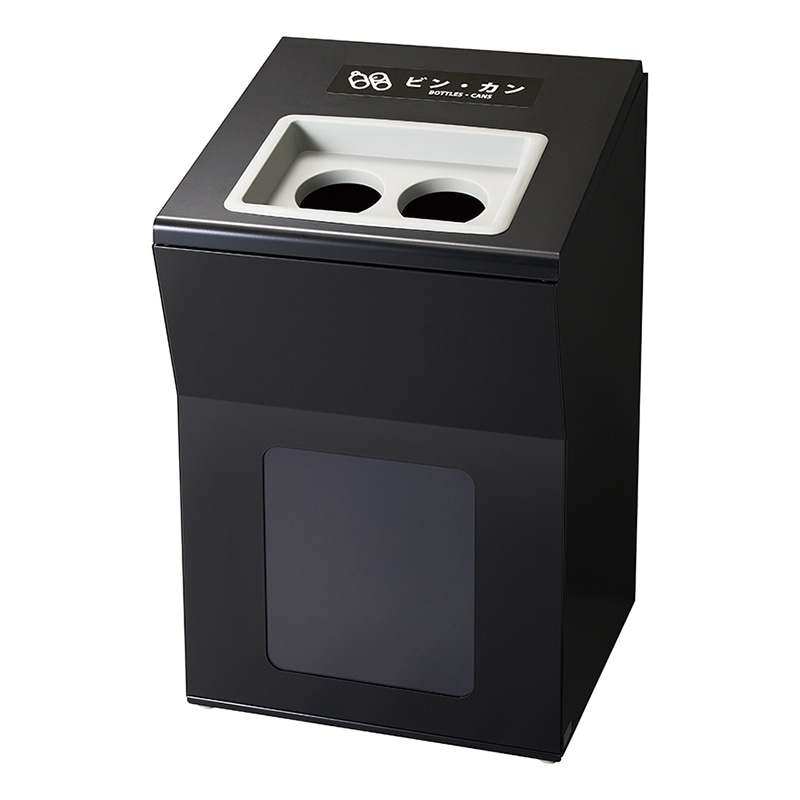 山崎産業 リサイクルボックスAP 100L 丸穴 BK-2 ブラック YW-478L-ID 1台（ご注文単位1台）【直送品】