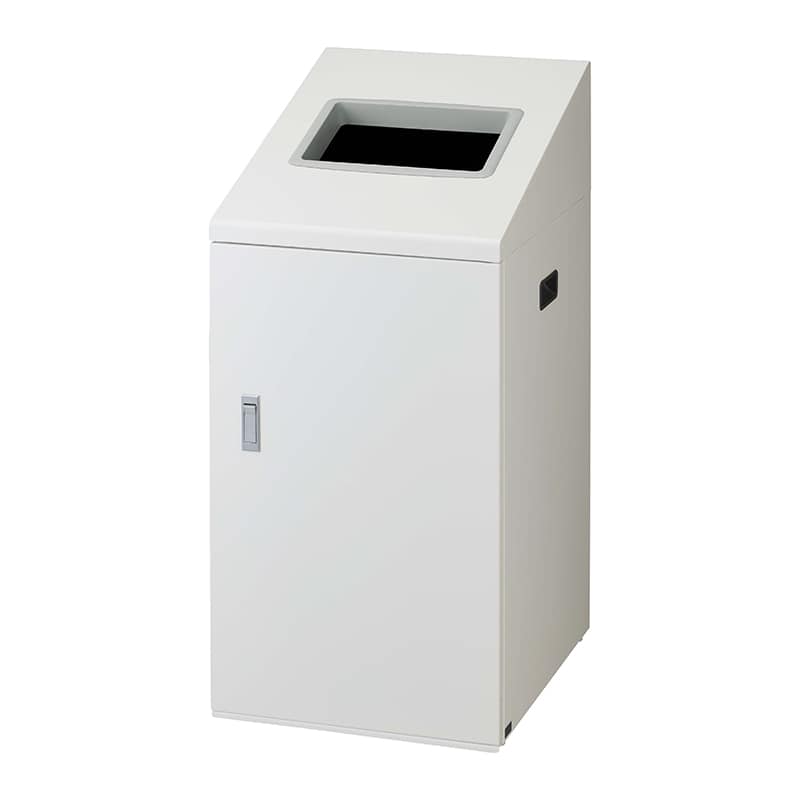 山崎産業 リサイクルボックス 屋内用 NTI-90 90L W-1 角穴投入口 ホワイト YW-505L-ID 1台（ご注文単位1台）【直送品】