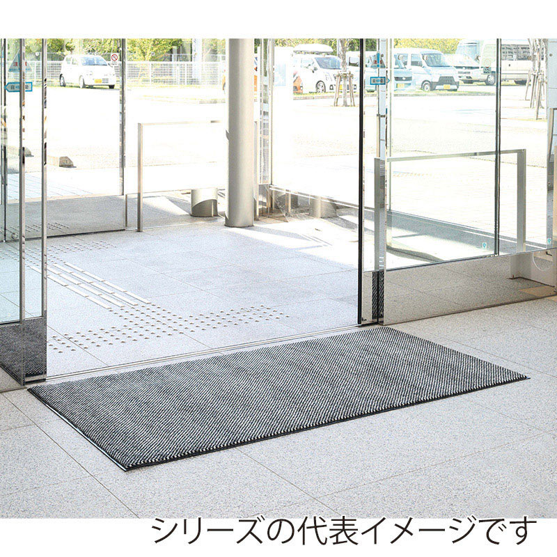山崎産業 ロンステップマット ハイデラックス 屋内用 ＃12 グレー F-108-12-GR 1枚（ご注文単位1枚）【直送品】