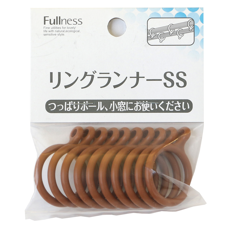 フルネス カーテン リングランナーSS 10個入 径約27mm ライトオーク SC-M2116 1袋（ご注文単位1袋）【直送品】