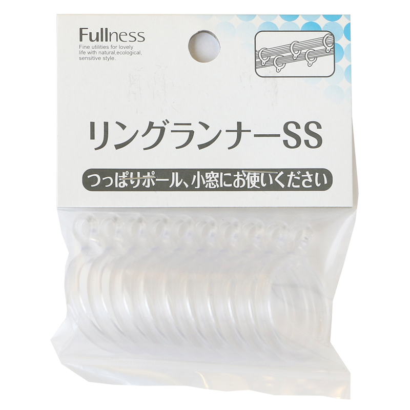 フルネス カーテン リングランナーSS 10個入 径約27mm クリア SC-M2118 1袋（ご注文単位1袋）【直送品】
