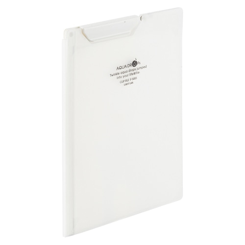 F-5065-1 クリップファイル A5 乳白 1冊 (ご注文単位1冊)【直送品】