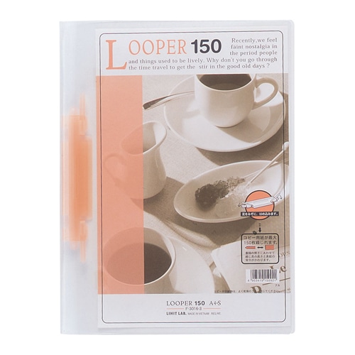 F-3016-3 ルーパー150 A4S 赤 1冊 (ご注文単位1冊)【直送品】