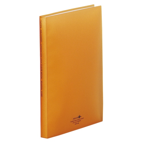 N-5001-4 クリヤーブック A4S 橙 1冊 (ご注文単位1冊)【直送品】