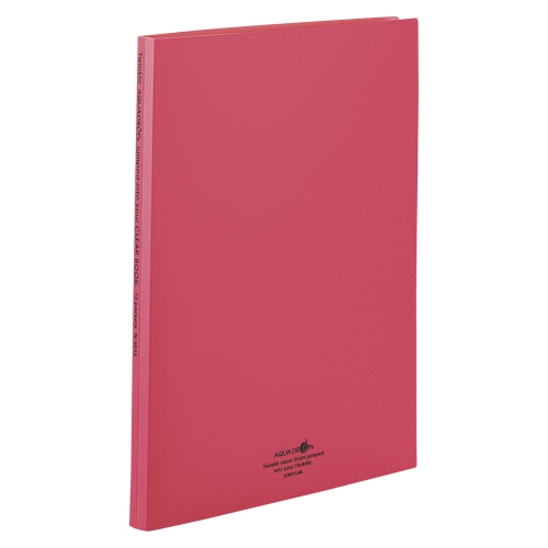 N-5015-3 クリヤーブツク A4 15P 赤 1冊 (ご注文単位1冊)【直送品】