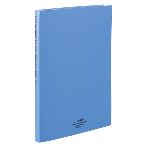 N-5015-8 クリヤーブック A4 15P 青 1冊 (ご注文単位1冊)【直送品】
