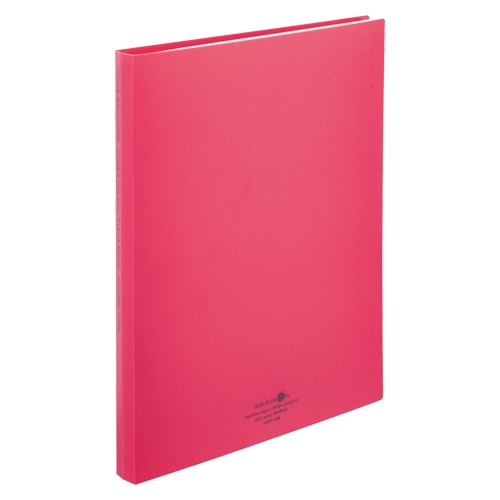 N-5016-3 クリヤーブック A4 30P 赤 1冊 (ご注文単位1冊)【直送品】